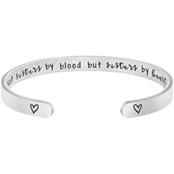 Jewelry - Joycuff Stainless Steel Cuff Bangle Bracelet Jewelry, Best Friend Bestie Girl